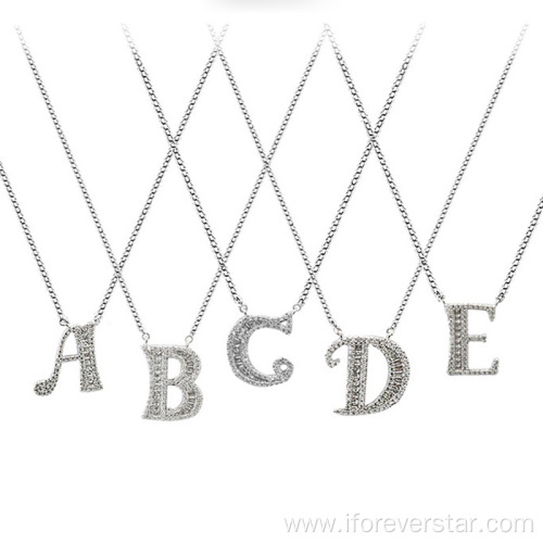 Sterling Silver Letter Pendant Letter Pendant Gold Plated